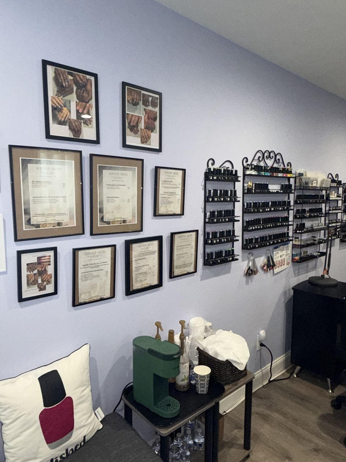 Services and prices, on the wall